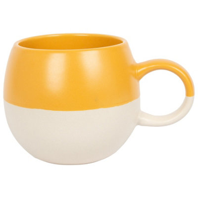 Dipped Stoneware Sphere Mug - 340ml - Mustard