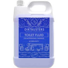 Dirtbusters Blue Caravan Toilet Chemicals Fluid Cleaner Tank Solution, For Caravans, Motorhome, Porta Potti & Camping Toilet (2L)