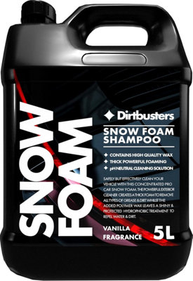 Dirtbusters Car Cleaner Snow Foam Shampoo With Polymer Wax, Vanilla Fragrance (5 Litre)