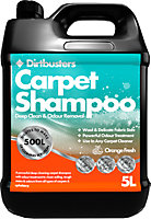 Dirtbusters Carpet Cleaning Solution Shampoo, Clean & Deodorise Stain Remove Odour Treatment, Orange Fresh (5L)