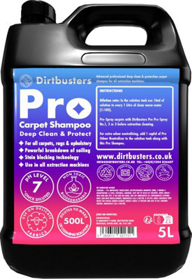 Carpet Cleaner Solution Shampoo Clean & Protect 4-in-1 (5L) Dirtbusters