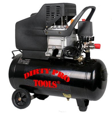 Dirty Pro Tools 24 Litre Air Compressor 5.6CFM 1.5HP 230v 8BAR 115PSI Electric Air