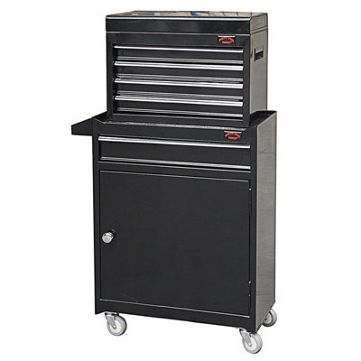 Dirty Pro Tools Black Medium Tool Chest Top Cabinet Top Box And Roll