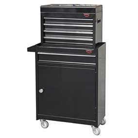 Dirty Pro Tools Black Medium Tool Chest Top Cabinet Top Box And Roll