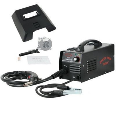 Dirty Pro Tools Gasless Mig Welder 110 New No Gas 100 amp Flux wire NON LIVE TORCH - 6