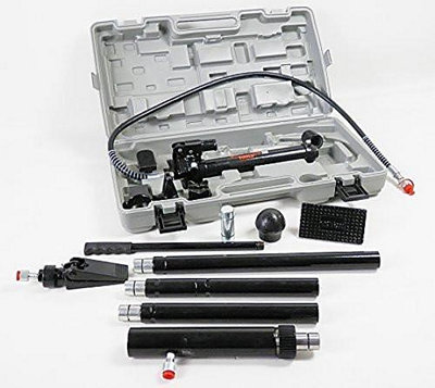 Dirty Pro Tools Hydraulic 10 Ton Porta Power Auto Car Body Repair Kit ...