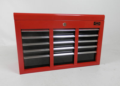 Dirty Pro Tools Large Lightweight 9 Drawer Tool Chest With Key Lock And US Ball Bearing Slides Drawer
