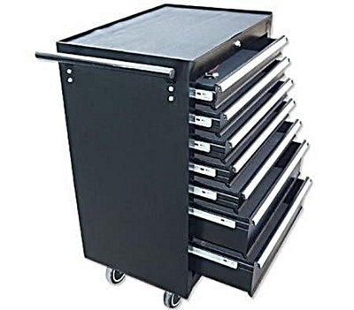 Dirty Pro Tools Professional 7 Drawers Garage Large Tool Chest Rollcab With Ball Bearing Slides