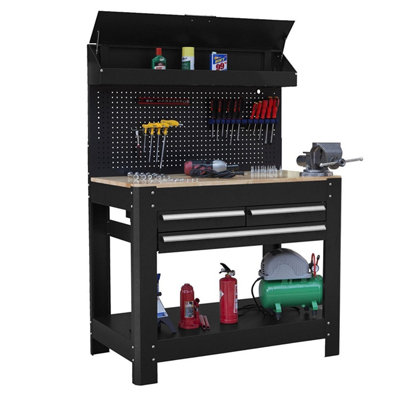 Dirty Pro Tools Professional Heavy Duty Workbench with Ball Bearing Slides Draws and drawer dividers