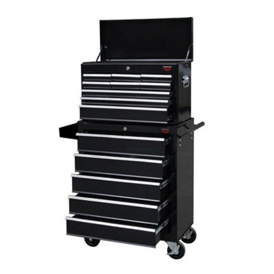 Dirty Pro Tools X Large Tool Chest Top Cabinet Top Box And Rollcab Box With Drawer Divider