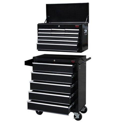 Dirty Pro Tools X Large Tool Chest Top Cabinet Top Box And Rollcab Box With Drawer Divider