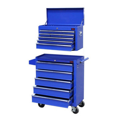Dirty Pro Tools X Large Tool Chest Top Cabinet Top Box And Rollcab Box With Drawer Divider