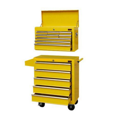 Dirty Pro Tools X Large Tool Chest Top Cabinet Top Box And Rollcab Box With Drawer Divider