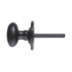 Disc - (MB Now Available) Carlisle Brass Black Antique Oval Thumb Turn (AA33BA)