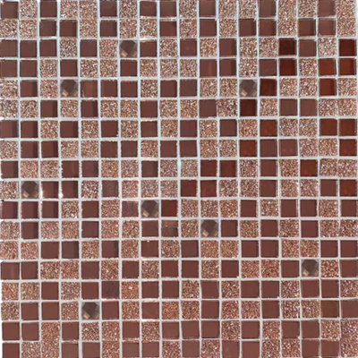 Disco Copper Self-Adhesive Mosaic Tile