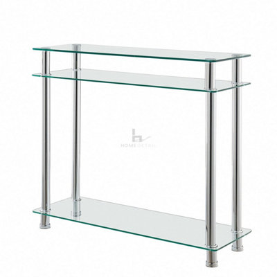 Glass console table deals argos