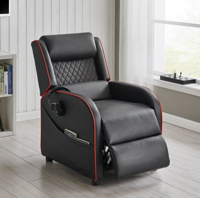 DISCONTINUED Gaming Racer Recliner Ergonomic Leather Computer Chair ...