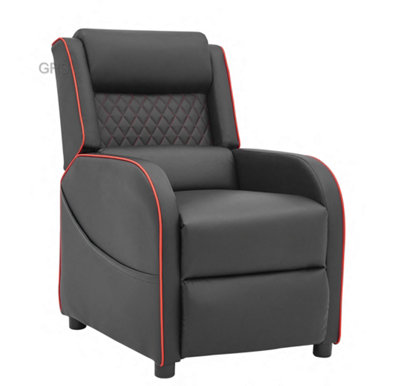 DISCONTINUED Gaming Racer Recliner Ergonomic Leather Computer Chair ...