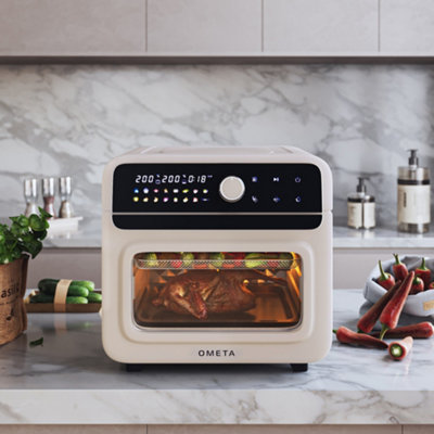DISCONTINUED Ometa Air Fryer Oven with Accessories, Cream