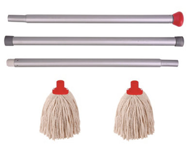 Discounted Cleaning Supplies Mop Kit Professional Colour Coded Mop ...