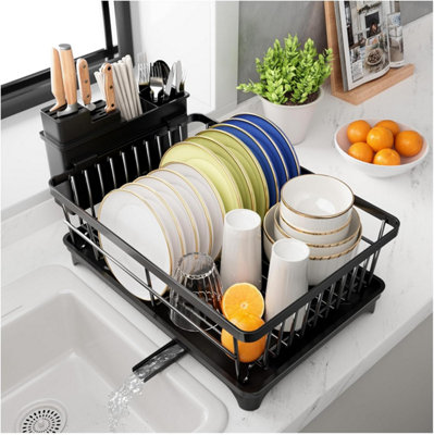 Dish Drainer Rack ,about 40cm Saving Dish Rack Utensil Her Kitchen ...