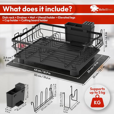 Dish Drainer Rack , Draining Board Rack , Sink Drainer Rack , Plate ...