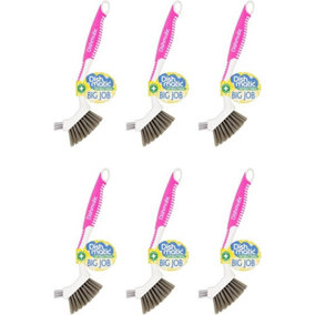 Dishmatic Cleaning Brush Big Job Pink Pack of 6