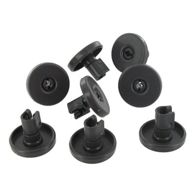Dishwasher Lower Basket Wheel Grey (Pack of 8) for AEG Electrolux Zanussi