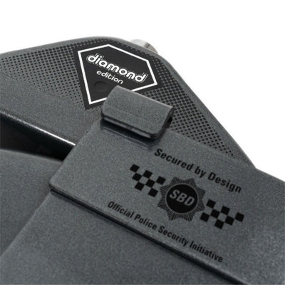 Disklok Diamond Edition Large Steering Wheel Full Cover Car Security Lock Police Approved 39cm-41.5cm Inc.Case & Cover-Anthracite - 6