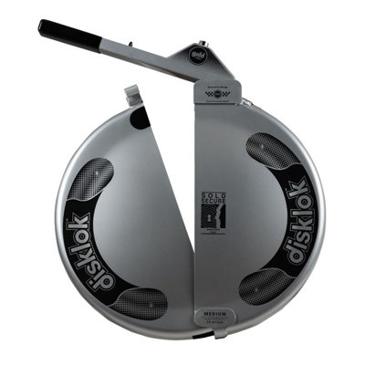 Disklok Gold Edition Medium Steering Wheel Full Cover Car Security Lock Police Approved 39cm - 41.5cm - Silver - 4