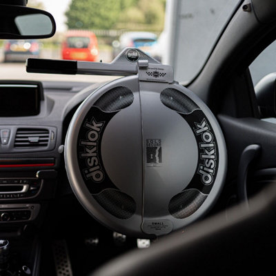 Disklok Gold Edition Medium Steering Wheel Full Cover Car Security Lock Police Approved 39cm - 41.5cm - Silver - 6