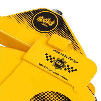 イエロー　disklok、39-41.5cm DISKLOK Gold Edition MEDIUM 39-41.5cm Yellow Steering Wheel