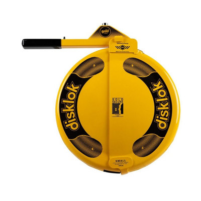 Disklok Gold Edition Small Steering Wheel Full Cover Car Security Lock Police Approved 35cm - 39cm - Yellow - 5
