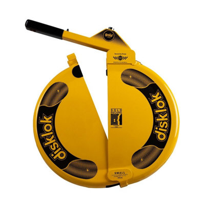 Disklok Gold Edition Small Steering Wheel Full Cover Car Security Lock Police Approved 35cm - 39cm - Yellow - 7