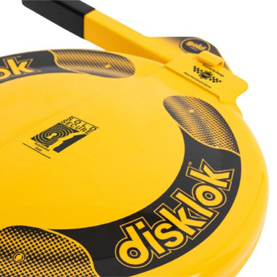 Disklok Gold Edition Small Steering Wheel Full Cover Car Security Lock Police Approved 35cm - 39cm - Yellow - 8
