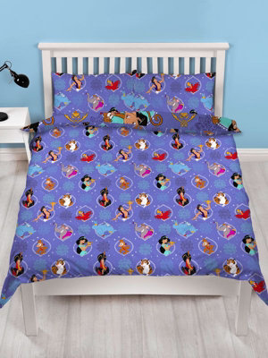 Disney Aladdin Sunset Double Duvet Cover and Pillowcase Set DIY at B Q