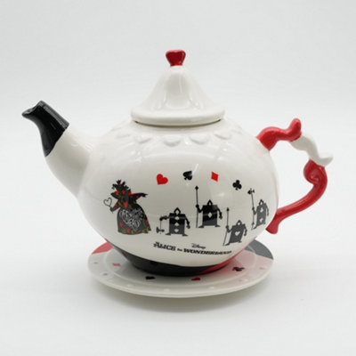 Disney Alice in Wonderland Queen of Hearts Ceramic Premium Teapot