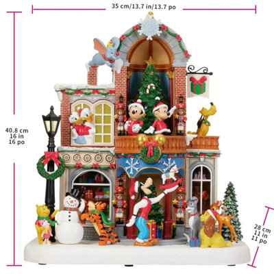 その他 Disney Animated Holiday Toy Shop Disney Animated Holiday Toy Shop with Lights & Music, 38cm