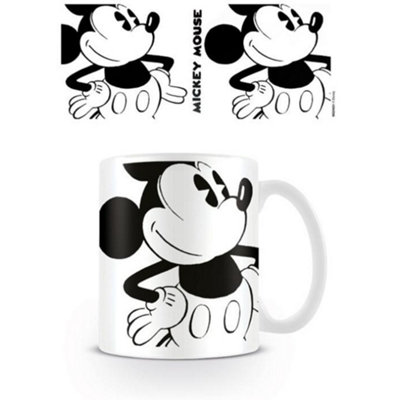 Disney Big Vintage Mickey Mouse Mug White/Black (One Size)