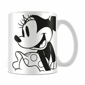 Disney Black and White Minnie Mouse Mug White/Black (One Size)