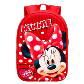 Disney Childrens/Kids Minnie Mouse Style Icon Backpack Red (One Size)