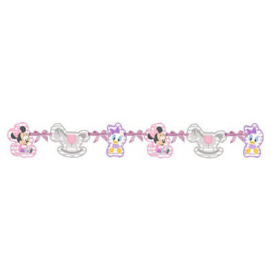 Disney Ciao Paper Baby Minnie Mouse Banner Multicoloured (One Size)