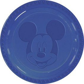 Disney Embossed Mickey Mouse Party Plates (Pack of 6) Blue (One Size)