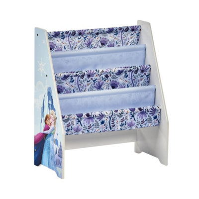 Disney Frozen Book Storage Rack - Easy to Assemble Kids' Bookshelf - Sturdy Organizer for Children's Books