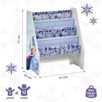 Disney Frozen Book Storage Rack - Easy to Assemble Kids' Bookshelf ...