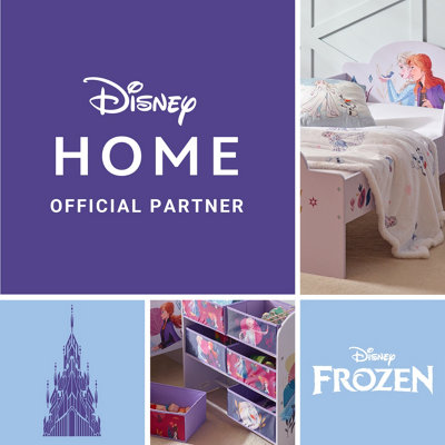 Disney Frozen Toy Storage Unit 6 Box Organizer for Bedroom Made from Engineered Wood Fabric Metal