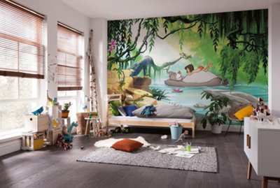 Disney Jungle Book Swimming With Baloo Unpasted Wall Mural On Paper 368 Cm X 254 Cm