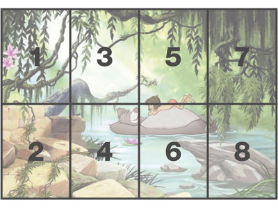 Disney Jungle Book Swimming With Baloo Unpasted Wall Mural On Paper 368 Cm X 254 Cm