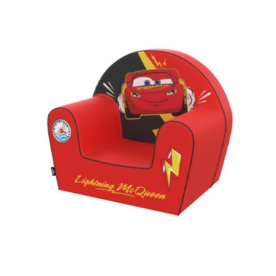 Disney Lightning McQueen Cars Foam Armchair, Toddler Sofa Chair