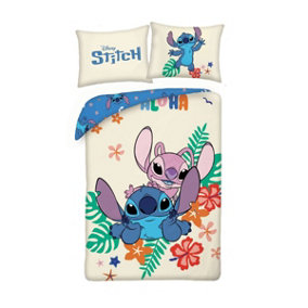 Disney Lilo & Stitch Aloha Single Duvet Cover and Pillowcase Set - European Size